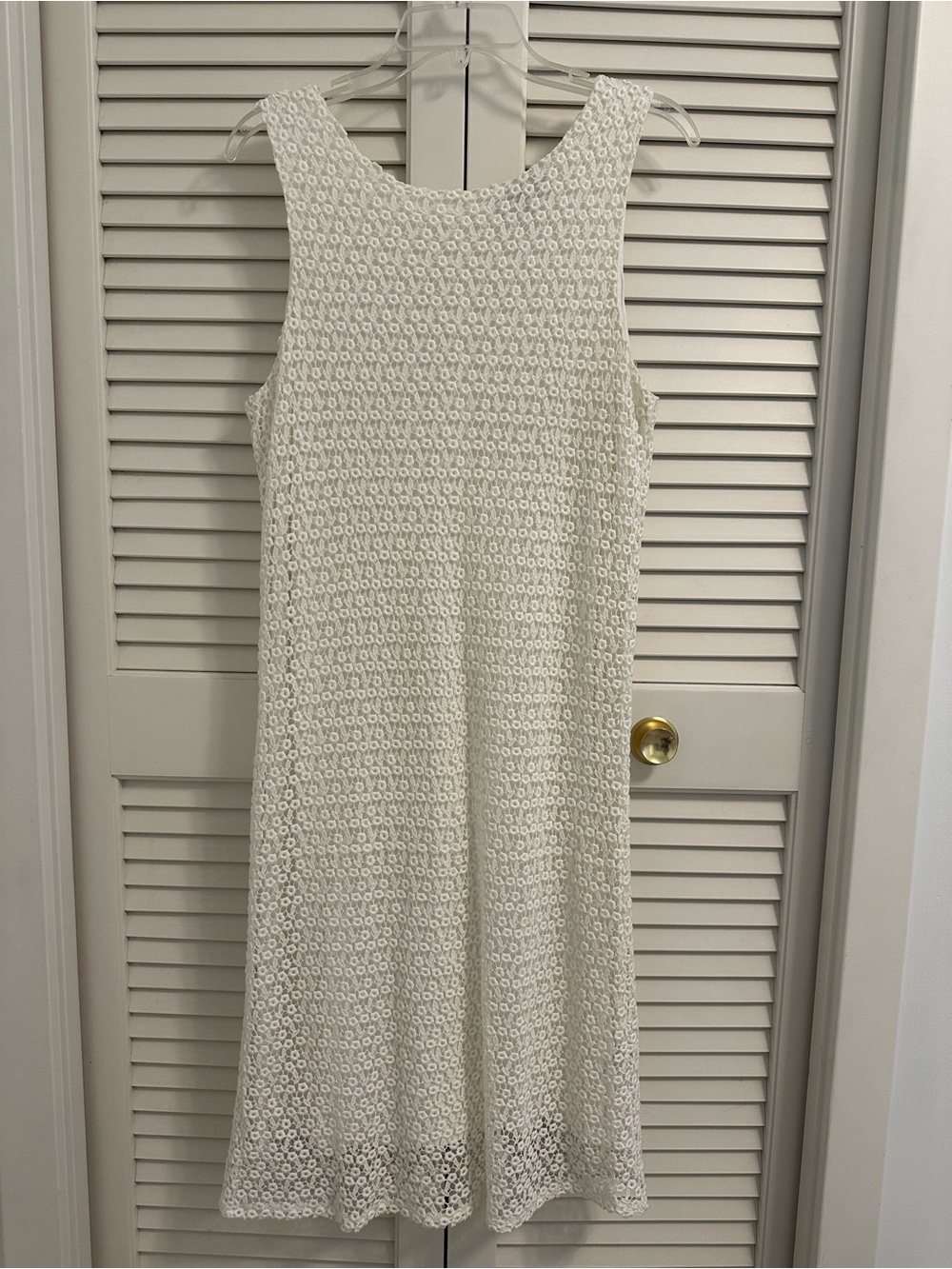 Pink Tartan Cream Lace Midi Dress